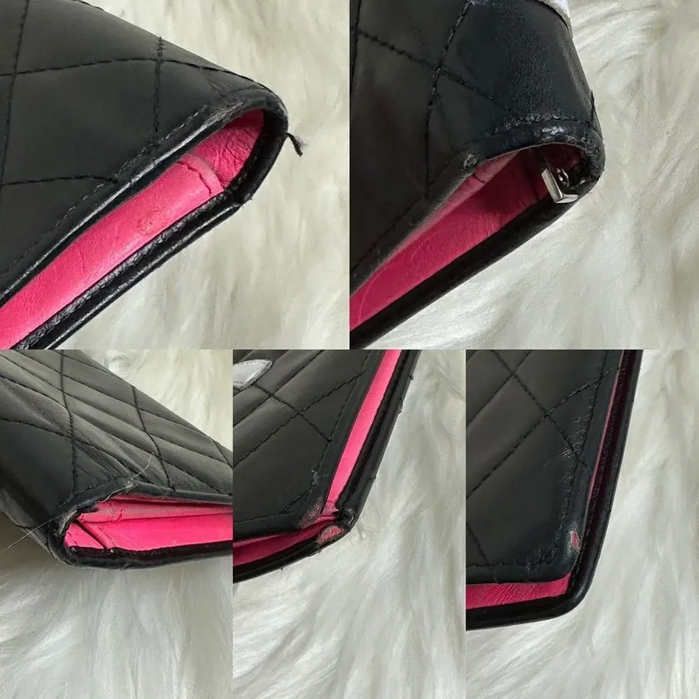 💯Authentic Chanel Bifold  Quilted Long Wallet 🍀